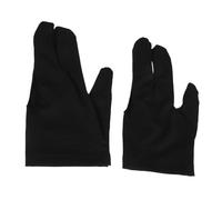 LOORGVEL 10pcs Three Finger Billiard Gloves Breathable Sweat Snooker Cue Gloves for Men Women Left Right Hand Pool Training Accessory