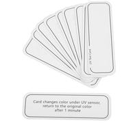LOORGVEL 10pcs UV Intensity Testing Cards Portable Small UV Detection for Skin Care Product Effectiveness Compact Design