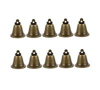 LOORGVEL 10Pcs Vintage Alloy Pet Bells Grazing Pendants for Cow Horse Sheep Livestock Farming Accessories with Loud Pleasant Sound and Retro Chic Design
