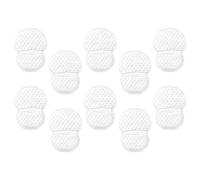 LOORGVEL 10pcs White Armpit Sweat Pads for Men and Women, Self Adhesive Underarm Shield Made of Soft Non-woven Fabric, Prevent Yellowing and Prolong Clothes Service Life, Suitable