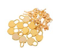 LOORGVEL 12 Sets Mini Heart Shaped Gold Padlocks with Keys Portable Tiny Locks for Diary Notebook Jewelry Box Small Luggage Stationery Security Gift