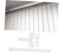 LOORGVEL 12 Sets Vertical Blind Carrier Replacement Clips Vertical Blinds Repair Kit Plastic Spare Parts for Smooth Curtain Operation Easy Installation