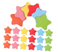 LOORGVEL 120 Pcs Large Magnetic Star Stickers Soft Blackboard Magnets for Reward Charts Classroom Behavior Incentives Educational Group Competitions in Blue Green Yellow Orange Pink Red