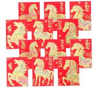 LOORGVEL 120pcs Chinese Red Envelopes for Cash Thick Paper Hong Bao Lucky Money Packets with Mixed Patterns Lunar Year Spring Festival Red Envelopes for Birthday Wedding Celebration