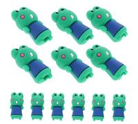 LOORGVEL 12pcs Cartoon Pencil Caps Protective Covers for School Elastic Pencil Shields to Prevent Nib Breakage Lightweight Stationery Supplies Fun Writing Aids for Students