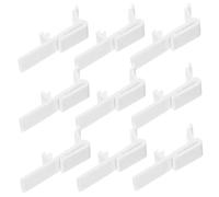 LOORGVEL 12pcs Curtain Fastener Clips for Vertical and Horizontal Blinds Plastic Valance Replacement Clamps with Dust-resistant Design Easy Installation for Window Blind Repair and Drapery