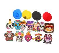 LOORGVEL 12pcs Day Dead Mexican Spiral Pendant Drop Ornaments Party Supplies Ceiling Decorations for Haunted House Photo Props Festival Atmosphere