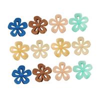 LOORGVEL 12pcs Flower Hair Claw Clips Claw Clips for Daily Hairstyles Elegant Non Slip Accessories Matte and Jelly Colors for Women for Decoration and Styling