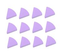 LOORGVEL 12pcs Light Purple Beauty Cosmetic Sponge Puff Soft Petal Shaped Makeup Sponges for Liquid Foundation and Loose Powder Application Gentle Skin Friendly Powder for Professional and