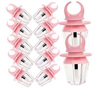 LOORGVEL 12Pcs Ring Shaped Lip Gloss DIY Tubes for Women Portable Empty Lip Balm Containers for Travel Refillable Storage Lightweight and Compact Cosmetic Tubes