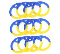LOORGVEL 12pcs Silicone Dog Tag Silencers Rings Lightweight Pet Tag Mute Hoops Noise Reducing Replacement Easy to Install Random Color