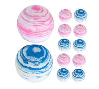 LOORGVEL 12pcs Soft Eva Foam Golf Balls for Indoor Practice and Pet Play Colorful Watercolor Design Safe Training Balls for Home Sports and Entertainment