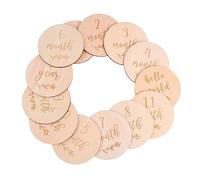 LOORGVEL 13PCS Cards Natural Monthly Markers for Newborn Photography Durable Keepsake for Capturing Growth Moments
