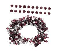 LOORGVEL 1440pcs Purple Nail Art Rhinestones Set Flat Back Glass Gems for DIY Nail Designs Glitter Embellishments for Professional and Beginner Art Enthusiasts for Creative Beauty Projects