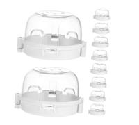 LOORGVEL 14pcs Stove Knob Safety Covers Gas Stove Knob Guards Abs Material Easy Use Cooker Switch Protectors for Kitchen Safety