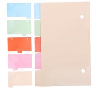 LOORGVEL 15 Sheets Writable Paper Index Card Dividers with Two Portable Notebook Tabs for Organizing Documents Journals and Planners Storage Guide Cards for School and Office Use