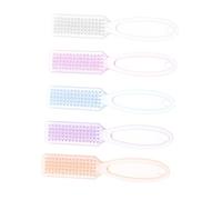 LOORGVEL 15pcs Mixed Color Manicure Nail Cleaning Brush Set with Handle for Fingernail and Toenail Care Pedicure Nail Art Dust Removal Tools for Home and Salon Use Random Color