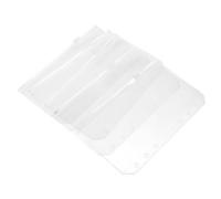 LOORGVEL 15Pcs PVC Zipper Pouches Lightweight Binder Storage Bags for Loose-Leaf Notebooks Document Organization Stationery Photo Stamp Holder