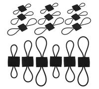 LOORGVEL 15Pcs Tactical Elastic Backpack Straps Webbing Ribbons Kit with Small, Medium, Large Sizes for Outdoor Bag Organization Camping Hiking Survival Gear