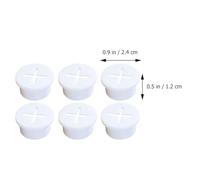 LOORGVEL 15pcs White Soft Silicone Cable Grommet Set with Cross-shaped Dust Plug, Cable Pass through Cover for Desk Wire Organizer and Furniture Cord Management