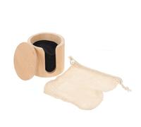 LOORGVEL 16pcs Bamboo Fiber Facial Cleansing Pads with 3-Layer Black Bamboo Cotton Washable Reusable Makeup Remover Pads for Face Skin Cleaning Includes Cotton Mesh Bag Suitable for Daily