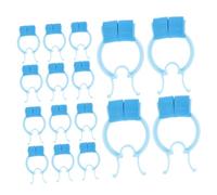LOORGVEL 16pcs Nose Stop Clips for Breathing Exercise Flexible Pom Material Nosebleed Stoppers Portable Non Skid Nose Lifting Clips for Reading Watching Tv Eating Suitable for Men Women