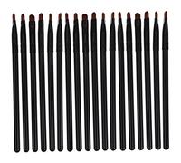 LOORGVEL 18-pcs Flat Concealer and Eyeliner Makeup Brush Set for Eye Shadow Blending and Eyebrow Shaping, Professional Makeup Tools for Women’s Daily Cosmetic Application