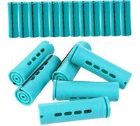 LOORGVEL 18Pcs Self Holding Hair Curlers Cover 2.5cm Large Rollers for Medium Hair Green Home Use