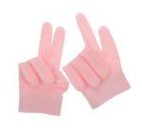LOORGVEL 1Pair Moisturizing Gel Hand Care Gloves No Wash Pink for Soft Skin for Overnight Treatment Present for Women High Elastic Non Deforming Design