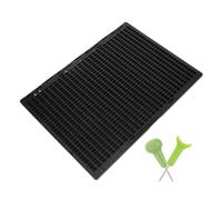 LOORGVEL 1Set Portable Braille Writing Board with Stylus Lines Learning Tool for Blind Students for and Public Spaces Durable and Practical Braille Accessory