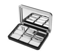 LOORGVEL 1set Refillable Magnetic Empty Eyeshadow and Lipstick Organizer for Travel Compact Storage Case for Blush and Highlighter Sleek Design
