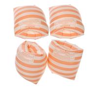 LOORGVEL 2 Pairs Inflatable Adult Arm Floaties with Fit High Elasticity PVC Swimming Armbands for Training and Beach Fun Antislip Textured Surface Quick Inflate Deflate Travel Friendly
