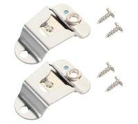 LOORGVEL 2 Sets Metal Microphone Hanging up Clips with Screws for Cb Radio Gm300 Gm950 Gm3688 Gm3188 Hand Mic Holder Mounts Compatible with Mobile and Ham Radio Accessories