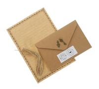 LOORGVEL 2 Sets Vintage Letter Paper and Envelope Set Retro Writing Kit Portable Blank Stationery for Notes Poems Messages Paper Material Smooth Writing Experience