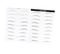 LOORGVEL 2 Sheets Eyebrow Sticker Set of Hair Like Simulation for Women Easy Application for Natural Look for Sparse Eyebrows Mixed Style