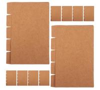 LOORGVEL 20 Sets Kraft Paper Oxford Index Cards 3X5 Inch with Blank Tab Dividers for Binder, File Organizing, and Note Taking Accessories
