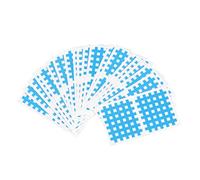 LOORGVEL 20 Sheets Breathable Cross Shaped Muscle Adhesive Fitness Support Tapes Durable Sportstape Cloth Patch for Men and Women Sky Blue Physical Therapy Aid for Circulation and