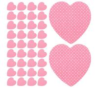 LOORGVEL 200 Sheets Heart Shaped Cotton Nail Remover Wipes Softer Surface for Quick Nail Polish Mistake Cleanup, Pink Container Box Included, for Manicure the Go Use