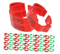 LOORGVEL 200pcs Poultry Leg Rings Plastic Identification Bands for Chickens Ducks Geese Lightweight Marking Tags for Small Poultry Breeds