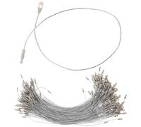 LOORGVEL 200Pcs Silver Hang Tag Strings 20Cm Price Tag Ropes Garment Hanging Label Strings for Clothing Retail and Boutique Fasteners