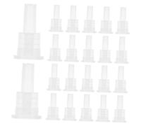 LOORGVEL 200Pcs Tooth Screw Cap and Inner Dropper Plug for Essential Oil Bottles Bottle Inner Plug Precise Dosage Control for Aromatherapy and DIY Oil Making Fits