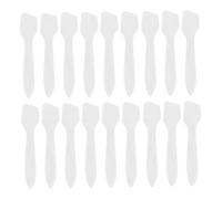 LOORGVEL 200pcs Transparent Makeup Scoop for Face Cream and Mask Application Cosmetic Beauty Spatulas for DIY Skincare Easy to Grip Facial Cream Dividers for Women