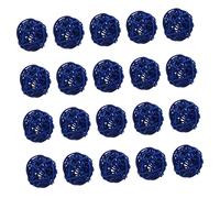 LOORGVEL 20pcs Colored Rattan Balls Decorative Ornaments for Party Supplies Home Decor Photo Props DIY Creative Rustic Vase Fillers Natural Woven Balls