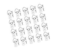 LOORGVEL 20pcs Heavy Duty Small D Ring Picture Frame Hangers with Screws Metal Wall Hooks for Hanging Clocks Paintings Artwork Photos High Load Capacity Picture Frame Hanging Hardware Kit