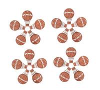 LOORGVEL 20pcs Hot Air Balloon Wood Slice Ornaments Unfinished Rustic Craft Pieces for DIY Home Decor Party Embellishments Creative Lightweight Smooth Edges