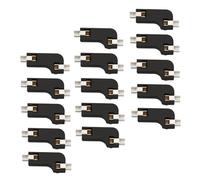 LOORGVEL 20Pcs Hot Swap Pcb Socket for Mechanical Keyboard, ABS Black, Two-Clamp Design, 12V D Practical Computer Accessory for Hot-Swappable Pcb Repairs