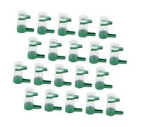 LOORGVEL 20pcs Plastic Bird Water Dish and Feeder Cups Spill-proof Parrot and Quail Water Drinker for Small Birds Suitable for Cages and Poultry Automatic Drinking Supplies