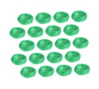 LOORGVEL 20Pcs Realistic Simulation Bird Nests for Garden Balcony Lawn Decor Deep Green Handmade Craft Nesting Ornaments for Easter Wedding Home and Outdoor Display