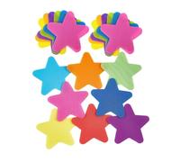 LOORGVEL 20pcs Star Shaped Carpet Spot Markers Bright Colorful Floor Dots for Classroom Preschool Kindergarten Sitting Floor Spots Educational Tools for Home and School