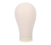 LOORGVEL 21 Inch Canvas Mannequin Head Display Stand T Needle Holder Professional Head Shape Block for Wig Styling for Artists and Hairdressers Versatile for Wigs and Hats
